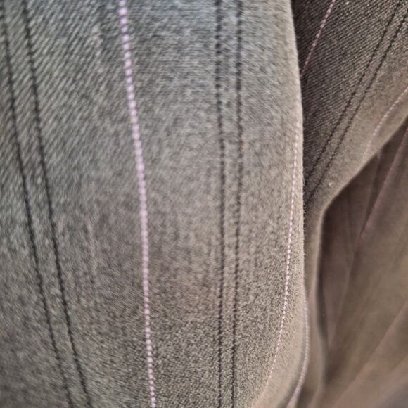 Focus 2000 Womens 12T Pants Gray Stripe Stain Resistant Teflon Coated Stretch - Picture 3 of 14